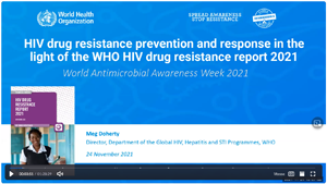 Webinar: HIV drug resistance prevention and response in the light of the WHO HIV drug resistance report 2021
