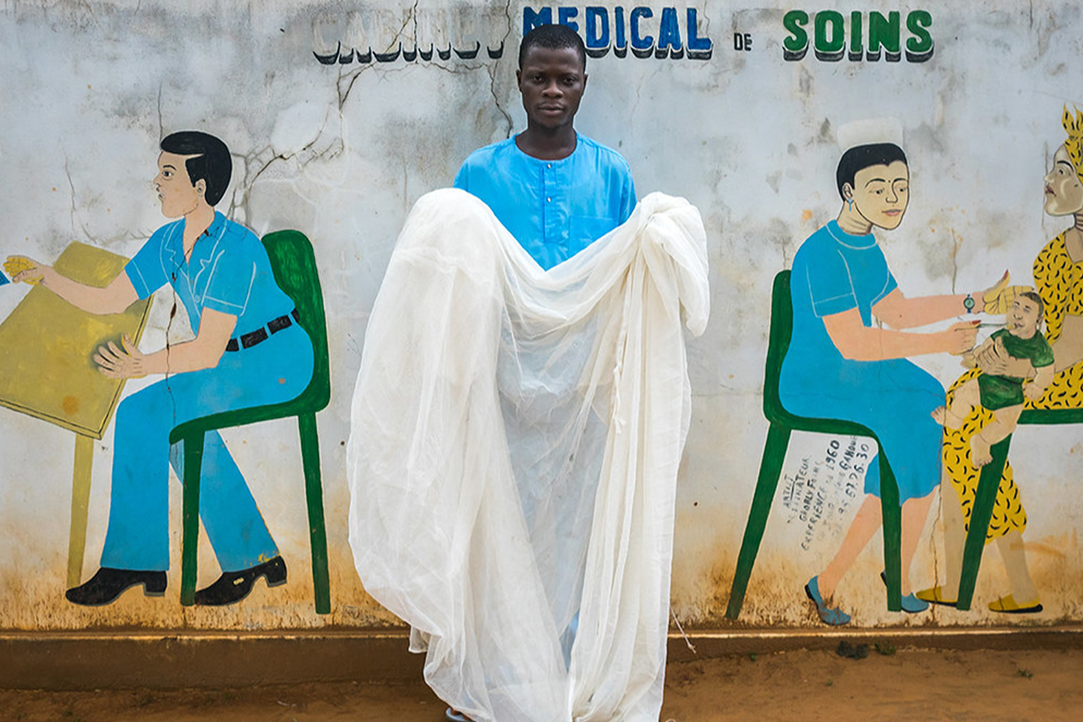 Doctor outside the medical center of Bopa Benin West Africa